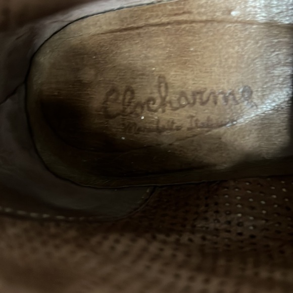 VTG Clocharme Ankle Bootie newsprint cap toe lace up 80’s size 37 - Picture 4 of 16